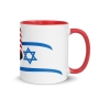Israel and USA Flags Mug - Color Inside - 6