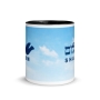 Shalom Dove of Peace Mug with Color Inside - 5