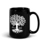 Blooming Tree of Life - Black Mug - 8