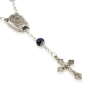 Holyland Rosary Navy Blue Beaded Rosary Bracelet with Jordan River Water and Crucifix - 3