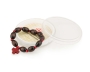 Holyland Olive Wood Elasticated Rosary Bracelet with Red Wooden Cross - 8