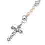 Holyland Rosary Pearl Beaded Cana Wedding Rosary with Crucifix and Mary Charm - 4