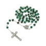 Holyland Rosary Green Beaded Rosary with Crucifix and Jerusalem Cross - 3