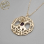 Nano Celtic Tree of Life Necklace with Bible Microchip - Color Option - 11