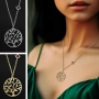 Nano Tree of Life Necklace with Bible Microchip - Silver or Gold-Plated - 2
