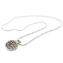 Silver and Gold Pomegranate Necklace - I am My Beloved's - 1
