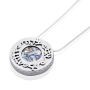 Sterling Silver and Roman Glass My Beloved Circle Necklace - 2