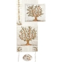 Yair Emanuel Embroidered Tree of Life Poly Silk Prayer Shawl (Brown) - 1