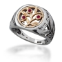 Woman of Valor: Gold and Silver Pomegranates Ring - Proverbs 31:10 - 1