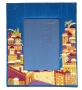 Yair Emanuel Jerusalem Embroidered Picture Frame (Blue) - 1