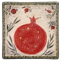 Art In Clay Ceramic Limited Edition Plaque Pomegranate Wall Hanging - 1