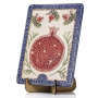 Art In Clay Limited Edition Ceramic Plaque Wall Hanging with Mediterranean Style Pomegranates with 24K Gold Accents - 2
