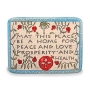 Art In Clay Limited Edition Blessing of the Home Pomegranate Motif Ceramic Plaque Wall Hanging - 1