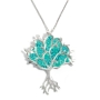 Adina Plastelina Sterling Silver Tree of Life Pendant - Variety of Colors - 3