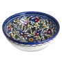 Armenian Ceramics Colorful Flowers Serving Bowl  - 2