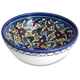 Armenian Ceramics Colorful Flowers Serving Bowl  - 1