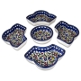 Armenian Ceramics 6 Piece Set of Serving Dishes in Metal Frame (Colorful Flowers) - 2