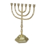 Traditional Seven Branch Menorah (Variety of Colors) - 2