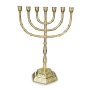 Traditional Seven Branch Menorah (Variety of Colors) - 1