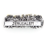 Silver Plated Last Supper Metal Fridge Magnet with Jerusalem Inscription  - 1