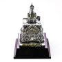 Silver Plated Metal Nazareth Miniature Figurine with Golden Highlights - 1