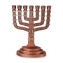 Seven Branch Menorah - 12 Tribes of Israel (Variety of Colors) - 3