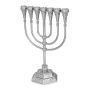 Seven Branch Temple Menorah (Variety of Colors) - 4