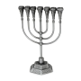Seven Branch Temple Menorah (Variety of Colors) - 9