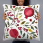 Floral Pomegranates Pillow - 2