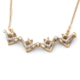 Anbinder Jewelry 14K Gold Double-Sided Jerusalem Cross Black/White Diamond Necklace - 8