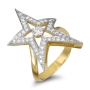 Anbinder Jewelry 14K Yellow Gold Star of Bethlehem Diamond Ring - 3