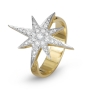 Anbinder Jewelry 14K Yellow Gold Star of Bethlehem Ring with Diamonds - 3