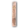 Art in Clay Handmade Ceramic Land of Israel Mezuzah Case With 24K Gold - 2