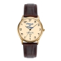 Adi Israeli Flag Classic Watch with Brown Leather Strap  - 1