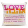 Barbara Shaw Cushion - Definition of Love - (Choice of Colors) - 2