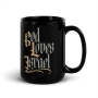 God Loves Israel - Black Mug - 7