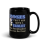Moses the First Man To Download from the Cloud - Black Glossy Mug - 7