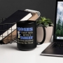 Moses the First Man To Download from the Cloud - Black Glossy Mug - 8