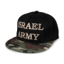 Black "Israel Army" Cap With Camouflage Bill - 2