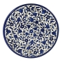 Armenian Ceramic Blue and White Flowers Plate - 1