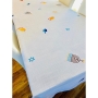 Broderies De France Limited Edition Tablecloth With Hanukkah Motif - 2