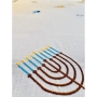 Broderies De France Limited Edition Tablecloth With Hanukkah Motif - 5