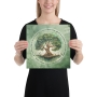 Majestic Tree of Life Print on Canvas in Green - 2