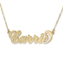 Sterling Silver Carrie Name Necklace in English - 2