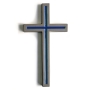 Crossina Designs Gray Concrete Color Filled Roman Cross Wall Hanging (Choice of Color) - 2