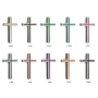 Crossina Designs White Concrete Color Filled Roman Cross Wall Hanging (Choice of Color) - 9