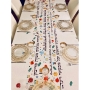 Colorful Rosh Hashanah Tablecloth with Free Matching Challah Cover - 1