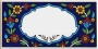 Armenian Ceramic Customizable Tile (Flowers on Blue) - 1