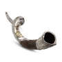 925 Sterling Silver Plated Yemenite Kudu Ram's Horn - Lion Design (Choice of Sizes) - 7