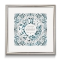 David Fisher Laser Cut Paper English/Hebrew Home Blessing With Seven Species Design (Choice of Colors) - 2